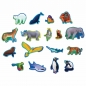 Mudpuppy, Puzzle edukacyjne 80: Zagrożone gatunki z elementami w kształcie zwierząt (MP74850)