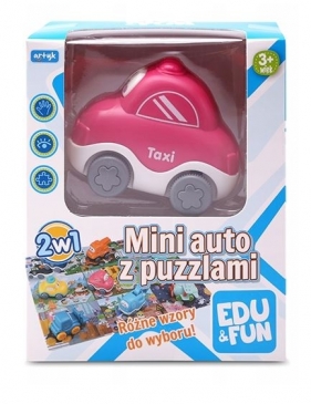 Mini auto z puzzlami taxi Edu&Fun