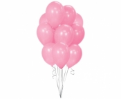 Balon gumowy Godan metalik różowy 10 szt. różowa 300 mm 12cal (BALONY BEAUTY&CHARM)