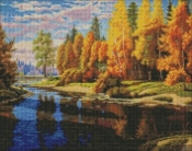 Diamentowa mozaika - Jesienią 40x50cm