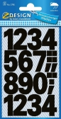 Naklejki do domu - czarne cyfry (3785)