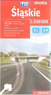 Śląskie TIR mapa samochodowa 1:250 000