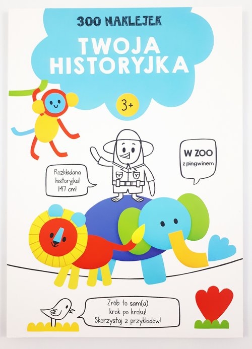 300 naklejek 3+ twoja historyjka Niebieska