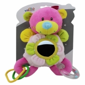 Grzechotka z dodatkami New Baby Miś 23 cm (4839b)