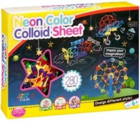 Świecące klocki mozaika neon