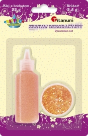 Brokat Titanum Craft-fun pomarańczowy