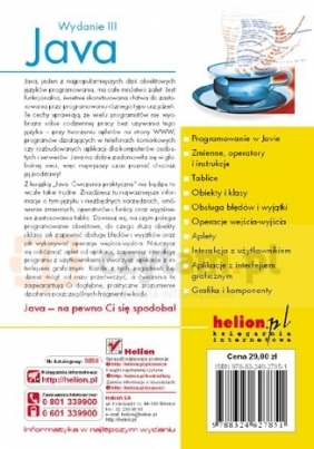 Java Ćwiczenia praktyczne - Lis Marcin