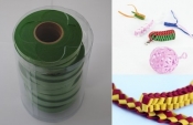 Wstążki filcowe 0,5cm. x 6m kolor zielony 13 sztuk