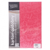 Papier ozdobny (wizytówkowy) Galeria Papieru perła A4 - różowy 220 g (200810)