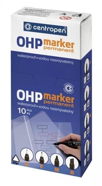 Foliopis OHP Permanent czarny S (10szt)