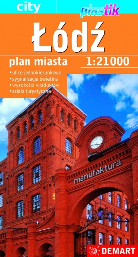 Łódź plan miasta - plastik