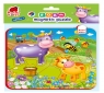 Puzzle piankowe magnetyczne - Zwierzęta na farmie