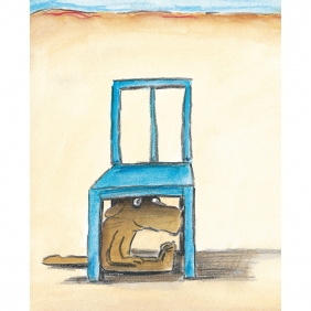 Niebieskie krzesło - Boujon Claude