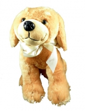 Piesek Zak brązowy 25cm siedzący - <br />
