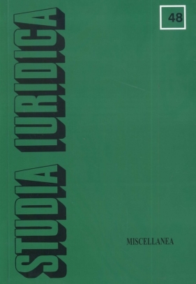 Studia Iuridica T 48 - Bałtruszajtys Grażyna (red.)