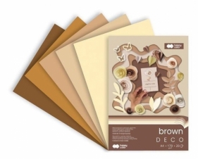 Blok Hobby Deco Brown A4 20 ark 5 kol HAPPY COLOR