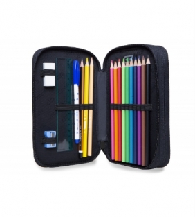 CoolPack - Jumper 2 - Piórnik Podwójny z wyposażeniem - Doodle (B66040)