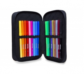 CoolPack - Jumper 2 - Piórnik Podwójny z wyposażeniem - Doodle (B66040)
