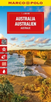 Australia. Mapa drogowa w skali 1:4 000 000 - Opracowanie zbiorowe