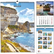 Kalendarz 2026 B3 13 planszowy Krajobrazy Świata