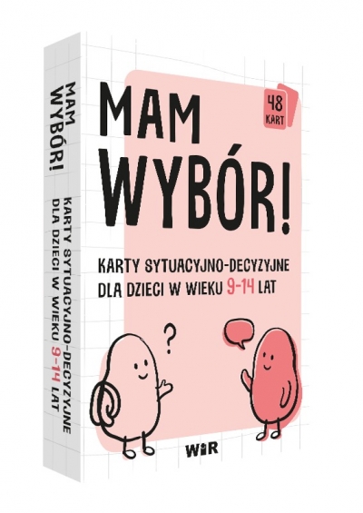 <img src='https://webimage.pl/pics/854/6/d9788368426854.jpg' style='height:440px' /> Mam wybór! Karty sytuacyjno-decyzyjne dla dzieci w wieku 9-14 lat