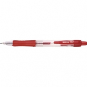 Długopis żelowy Donau automatyczny czerwony 0,5mm 7344001PL-04