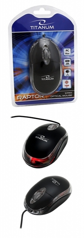 Mysz Titanum Raptor 3D czarna (TM102K)