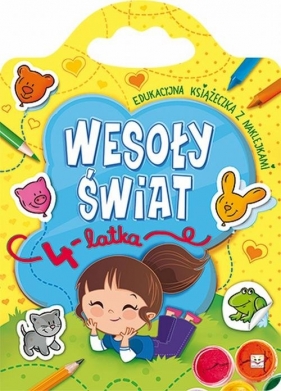 Wesoły świat 4-latka Edukacyjna książeczka z naklejkami