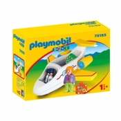 Playmobil 1.2.3: Samolot pasażerski (70185)