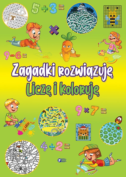 Zagadki rozwiązuję - Liczę i koloruję