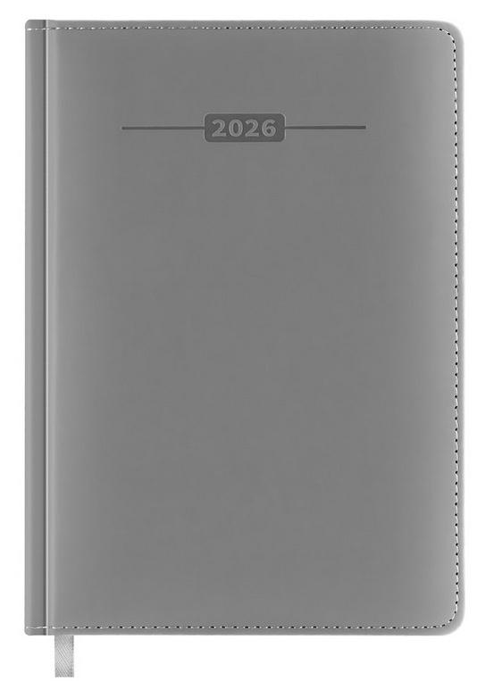 <img src='https://webimage.pl/pics/855/9/d5905339459855.jpg' style='height:440px' /> Kalendarz książkowy 2026 A5 szary EASY
