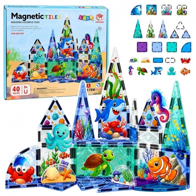 <img src='https://webimage.pl/pics/855/9/d5907990209855.jpg' style='height:440px' /> Klocki magnetyczne konstrukcyjne Zwierzęta morskie