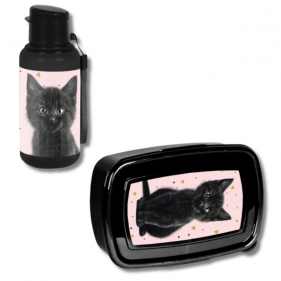 Śniadaniówka i Bidon Black Cat