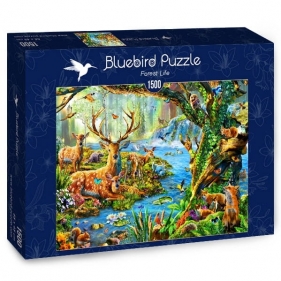 Bluebird Puzzle 1500: Leśne życie (70185)