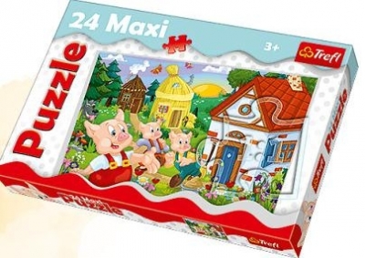 Puzzle Trzy małe świnki - Puzzle Maxi 24 (14185)