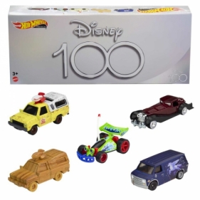 Hot Wheels Premium 100-lecie Disneya zestaw 5 aut (HKF06)