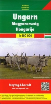 Węgry mapa drogowa 1:400 000
