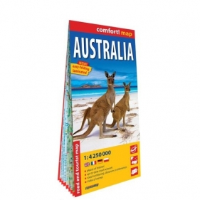 Australia laminowana mapa samochodowo-turystyczna 1:4 250 000