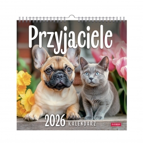 Kalendarz ścienny kwadrat - Przyjaciele