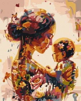 Malowanie po numerach - Rozkwit kobiecości 40x50cm