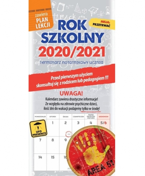 Kalendarz 2021 ścienny notatnikowy