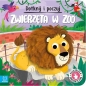 Dotknij i poczuj. Zwierzęta w zoo. Książeczka sensoryczna - Grażyna Wasilewicz