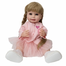 Realistyczna lalka - dziewczynka w sukience, 52 cm (128856)