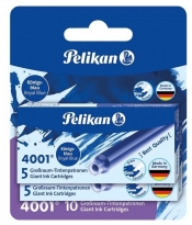Naboje atramentowe długie 2x5szt nieb. PELIKAN