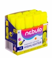 Zakreślacz żółty (12szt) NEBULO