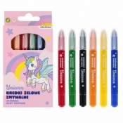 Kredki zmywalne 6 kolorów Unicorn