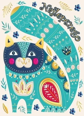 Karnet B6 Urodziny - Turkusowy