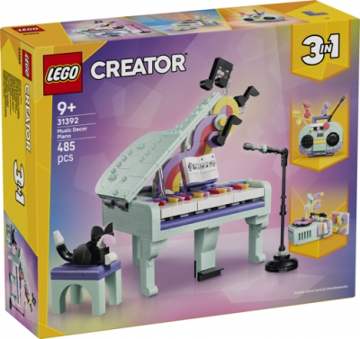 <img src='https://webimage.pl/pics/857/4/d5702018054857.jpg' style='height:440px' /> LEGO Creator 3w1 Dekoracyjny Fortepian z kotem 31392