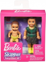 Lalki Barbie Rodzeństwo Brunetka + niemowlę (GFL30/GFL32)
