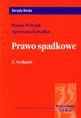 Prawo spadkowe - Kawałko Agnieszka, Witczak Hanna